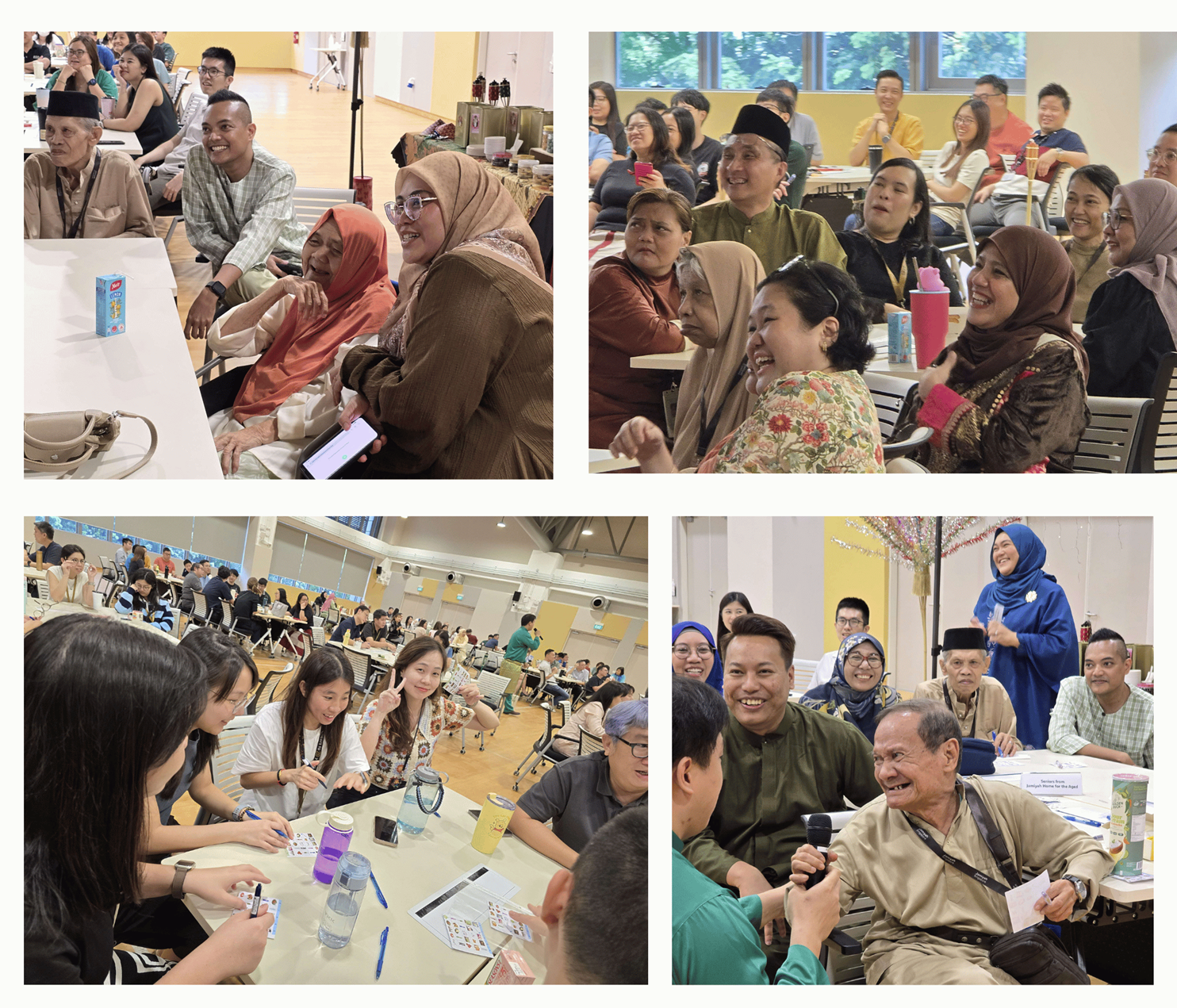 Collage of the festivities